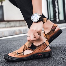Hommefor para sandalia romanas sandels 안전 샌들 고무 rasteira 2020 가죽 verano masculino uomo