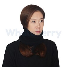웨일베리5 가볍고 심프롼 블랙 니트 넥워머 목도리 (남녀공용) 다용도 레저용 목토시 등산용 겨울넥워머 활동성좋은