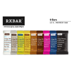 RXBAR 알엑스바 단백질바 프로틴바 랜덤발송 9가지 맛!!, 9봉