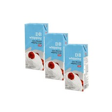 SIB 생크림 카페 베이킹/ DB 휘핑크림 1kg 3개(아이스박스무료), 생크림 카페 베이킹/ DB 휘핑크, 3개