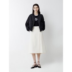 ZOOC A라인 핀턱 롱 슬릿 스커트 _Z241MSD003896015