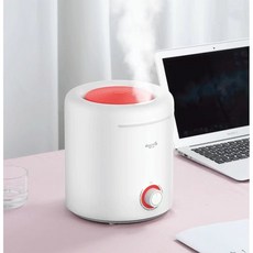 HULMAY 대용량 간편 통세척 사무실 자동습도조절 회전식뚜껑 가습기 4L F301, 화이트