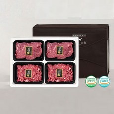 한우 1+등급 1kg 정육모듬 선물 세트 (국거리+ 불고기), 1개