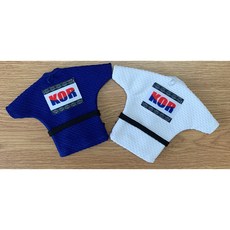 팀코리아 선물 장식용으로 좋은 코리아 미니 도복 미니 유도복 백색 청색
