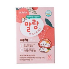아올다 말랑피치 스틱젤리 30p, 복숭아맛, 600g, 10개