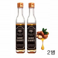 식용아르간오일 엑스트라버진 100% 압착유 모로코산 180ml 2병, 단일상품