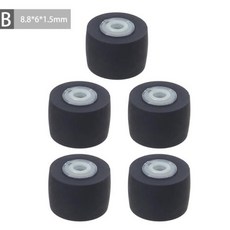 카트리지 라디오 롤러 테이프 레코더 압력 카세트 벨트 풀리 플레이어 5 팩 51BE, 1) B, 1개
