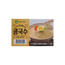 이가자연면 콩국수, 160g, 6개