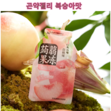 곤약젤리 복숭아맛 다이어트 학교간식, 80개, 20g