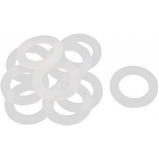 uxcell실리콘 와셔 실리카겔 O링 와셔 시일링 링 화이트 10개들이