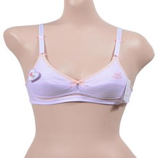 더비앤제이 풀리거나 말려올라가지 않는 2단계 AA컵 브라 75aaa