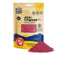 Yogi Super Foods Acai 베리 파우더 동결 건조 아사이 파우더 - 스무디 볼용 영양이 풍부한 항산화 물질 브라질 나무로 제작 비건 글루텐 프리