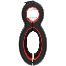 메드수오 병따개 6 in 1 다기능 수동따개는 관절염이 있는 약한 손 노인과 근력이 사람을 위해 쉽게 휴대할 수 뚜껑 비틀림 논슬립을 제거합니다, 1개