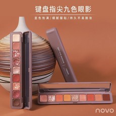 헬로케이 아이팔레트 색조 NOVO 키보드 손끝 구색 팔레트 INS 유행 인싸템 히라가나 펄 무광 빅 지색 섀도우, 3# 추상무늬 _5즈 브러시, 본상품