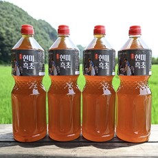 현미흑초 2년숙성 천연 발효 현미 효소 식초 1.8L, 4개