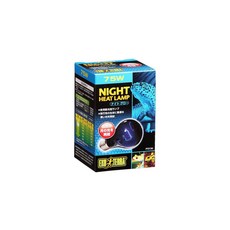 젝스(GEX)엑소 테라 야행성 파충류용 나이트 글로 달빛 램프 75W, 1개