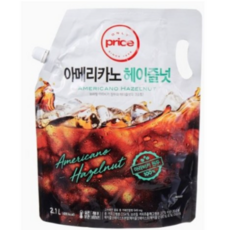 아메리카노 대용량 파우치 헤이즐넛 온리프라이스 아이스커피, 2100ml, 3개