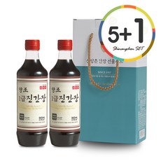 [신앙촌] 양조간장 선물세트 특선 7호(5+1), (5+1) 6개입