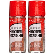 [수입 조미료] 가정음식 시치미 토가라시 | 참깨와 김을 넣은 고추양념 | 0.63 Oz (18g) | 2팩, 상세참조, 수량