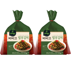 비비고 열무김치1.5kg x 2팩, 1.5kg, 2개