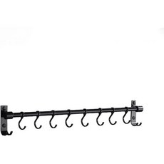 주방 조리 도구용 후크가 달린 식기 선반 걸이용 후크 바비큐 도구 걸이 바블랙 ， 사이즈 60cm 70cm 80cm 90cm