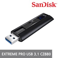 샌디스크 익스트림 프로 USB 3.1 128GB 고용량 슬라이드형, 256GB