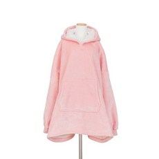 방콕 집순이 후드 담요, 핑크