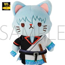 은혼 네코누이 고양이 인형 14cm MOVIC Gintama withCATㅂ 사카타 실버