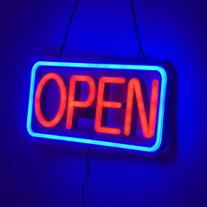 LED 네온사인 OPEN 오픈 네온보드 레터링 개업선물, 혼합색상