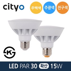 씨티오 LED PAR30 전구 15W E26 확산형, 1개, 15W 확산형-전구색_오렌지빛