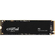 내장 SSD 내장형 데스크탑 Crucial P3 500GB PCIe Gen3 3D NAND NVMe M.2 up to 3500MBs - CT500P3SSD8, 4TB_P3 | SSD, 1개