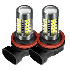 자동차 운전 주행 램프 LED 조명 2X H8 H11 HB4 9006 HB3 H16 P13W PSX24W 안개등 전구 3030 칩 흰색, [01] Blue, [06] 9005/HB3, 1개