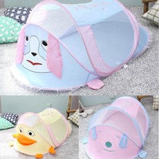 유아용 접이식 모기장/ 아기 아동 벌레 퇴치 방충망, 유아 사각모기장 블루, 유아 사각모기장 블루