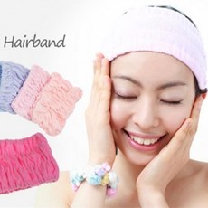 (141)팩이나 세안 머리고정 컬러 샤워 헤어밴드, 1개