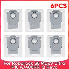 Roborock S8 MaxV Ultra P10 A7400RR Q Revo Qrevo Pro S Plus 호환 먼지봉투 액세서리, 03 6 Pcs