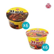 오뚜기 진짜장6개+진짬뽕6개 사발면 (총12개), 1세트