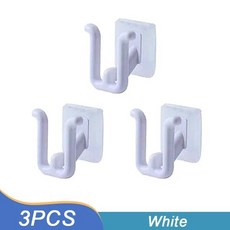 접착 욕실 슬리퍼 후크 화장실 배수 랙 벽걸이 침실 스토리지 보관, 4.3Pcs화이트, 1개