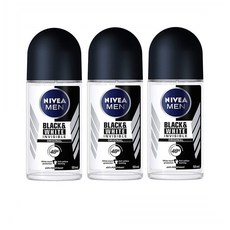 니베아 Nivea Men Black & White Deodorant 맨 데오드란트 블랙 앤 화이트 겨드랑이 1.69oz(50ml) 3팩, 50ml