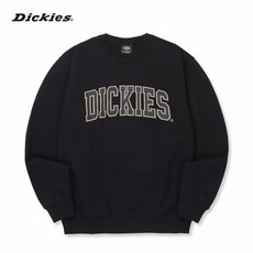 디키즈 523 빅 칼리지 기모 스웨트셔츠 블랙 DMR3UTMT523