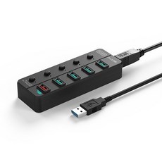 넥스트 5포트 USB3.2 10G 유전원 멀티허브 NEXT-UH345-10G