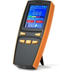 VQP Intelligent O3 오존 검출기 분석기 휴대용 실외 실내 공기질 측정기 LCD 화면이 있는 온도 습도 게이지 조정 가능한 알람 임계값, 1개