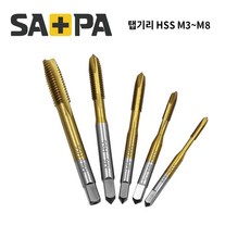 사파 자동 T탭핸들 나사산 핸드탭용 M3-M8 택1, 탭기리 HSS M4, 1개