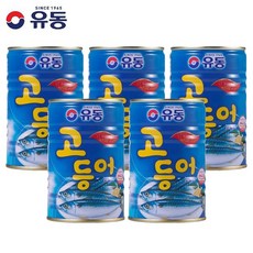 [유동] 고등어 통조림 400g, 5개