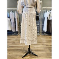시슬리 푸린 버튼 롱 스커트 SASK05241 백화점 아울렛 (3942927)