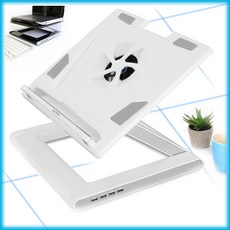 노트북거치대+USB 4포트 허브/노트북 받침대/NBS-07WH, 단일상품