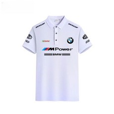 BMW M POWER 오토바이 바이크 반팔티셔츠 카라티 6컬러 빅사이즈, S, 화이트
