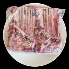 양갈비 양갈비 토마스 숄더랙 (원육 절단) 1kg 어린양 양고기 원육 베이비 통 숄더렉 프렌치랙 양갈비 티본 스테이크, 절단, 1개