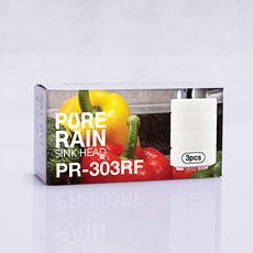 퓨어레인 PR-303RF 주방용 헤드 리필 필터 1BOX 3개입 / 핸들용 리필 필터 1box, 머리용 리필 필터(303RF)_LB198, 3개
