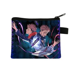 Jujutsu Kaisen 동전 지갑 일본 애니메이션 소년 소녀 패션 동전 가방 미니 ID 신용 카드 케이스 휴대용 동전 홀더, lqbzshz22_22