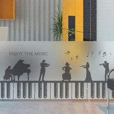 음악학원창문시트지